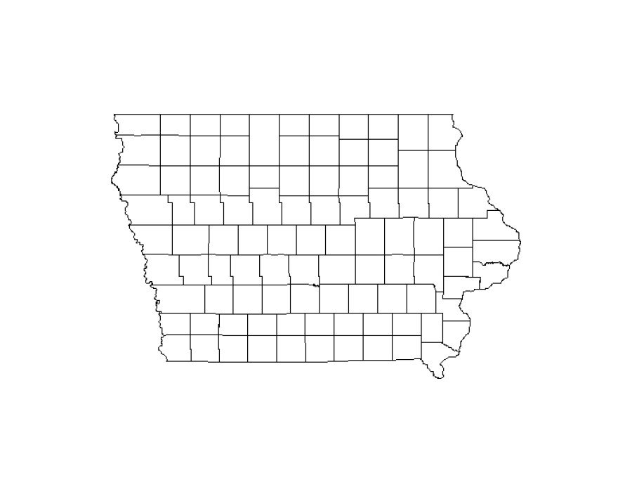 Buy Iowa County GIS Shapefile